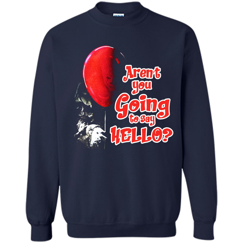 Halloween T-shirt Aren't You Going To Say Hello T-shirt Navy