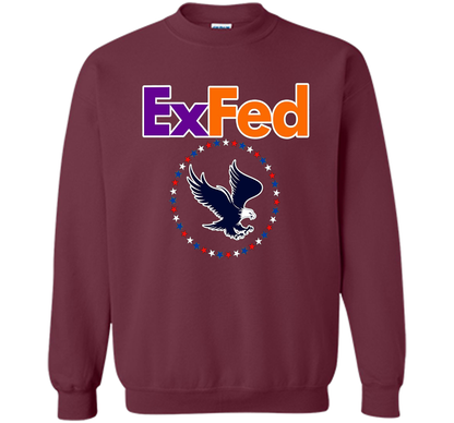 Funny Retired Federal Government Worker EX FED T-shirt t-shirt Maroon