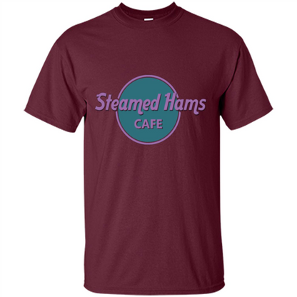 Steamed Hams Cafe T-shirt Maroon