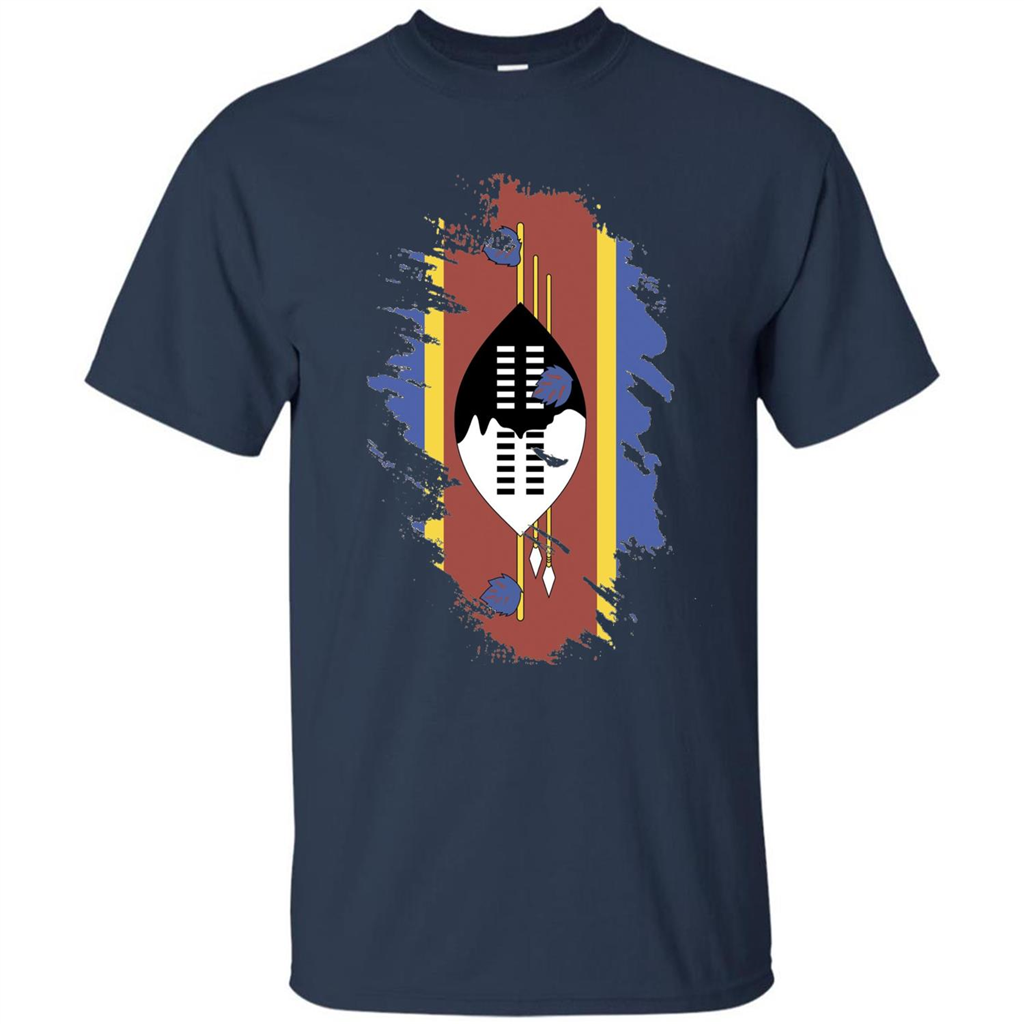 Flag of Swaziland T-shirt National Swaziland T-shirt Navy