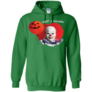 Halloween T-shirt Want A Balloon T-shirt