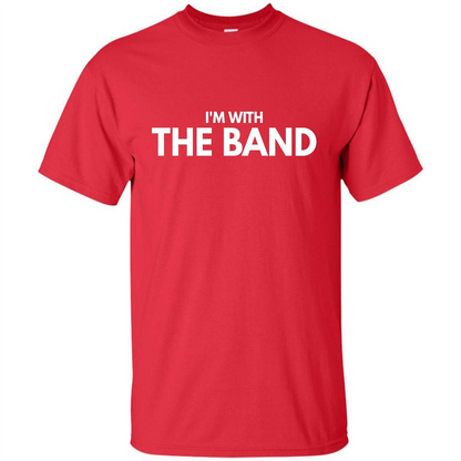 Music Lover T-shirt I'm With The Band Red