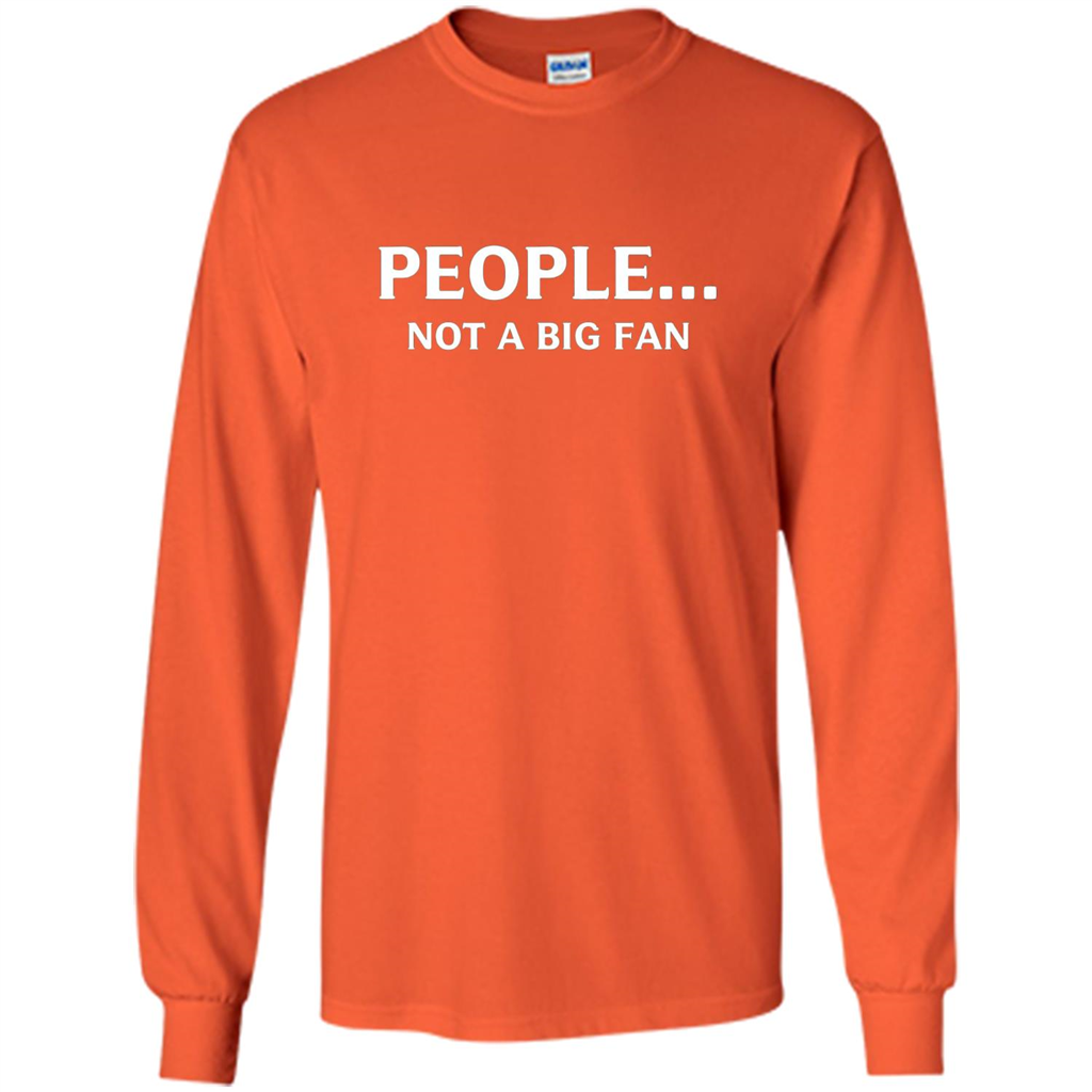 Introvert T-shirt Funny People Not A Big Fan T-shirt Orange