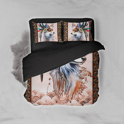 Abstract Art Fox 3D Bed Set