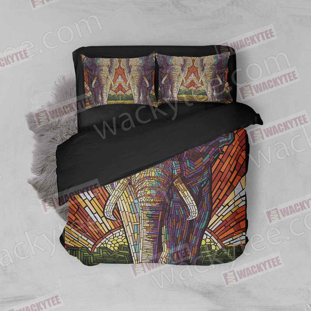 Mosaic Elephant Bed Set