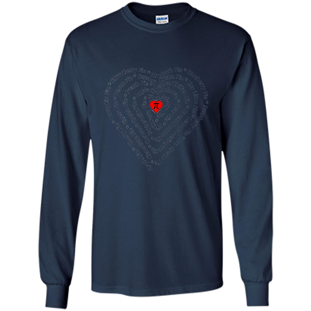 Love Math T-shirt I Love Pie Navy