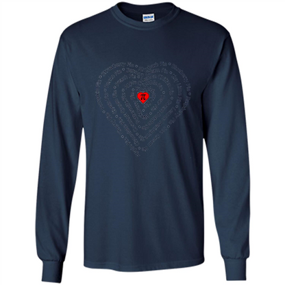 Love Math T-shirt I Love Pie Navy