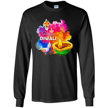 Happy Diwali Deepavali T-Shirt October 19th T-shirt Black