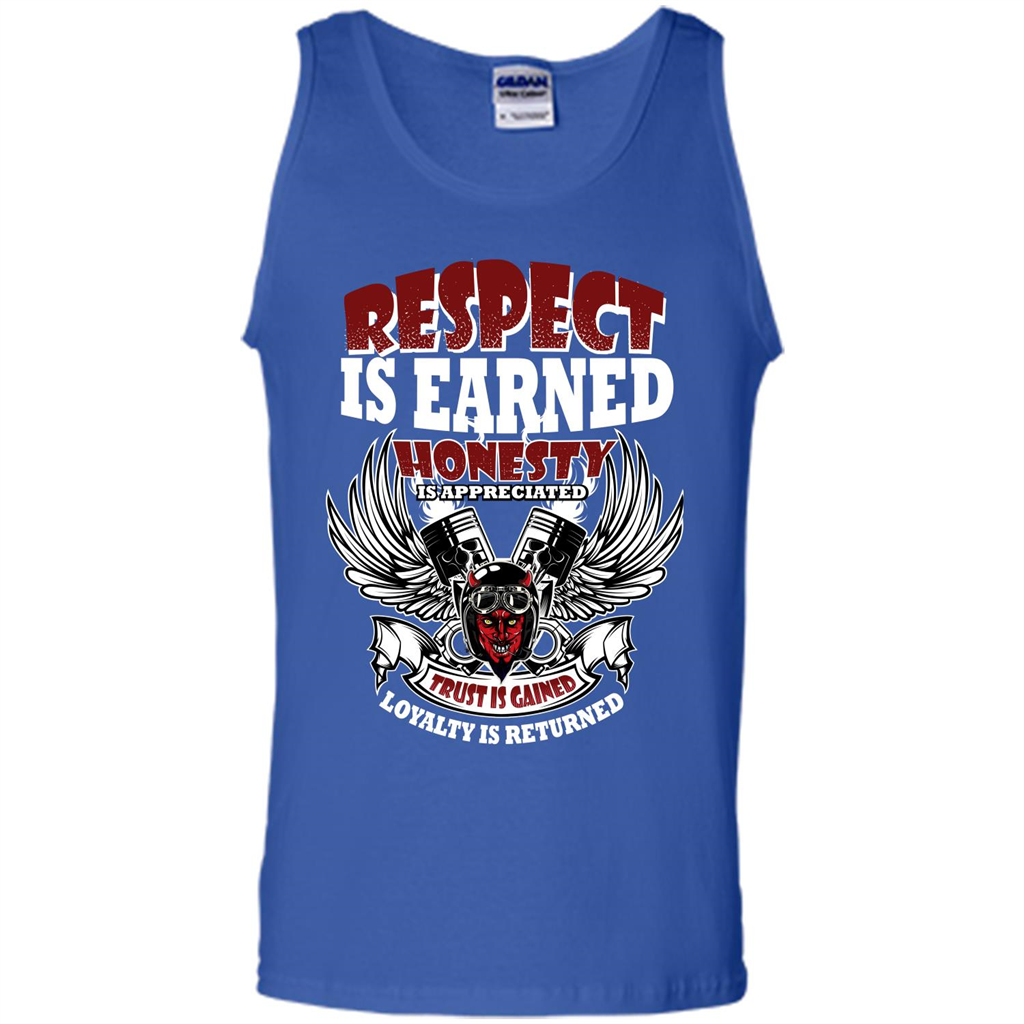 Motor T-shirt Trust Is Gained Loyalty Is Returned Royal