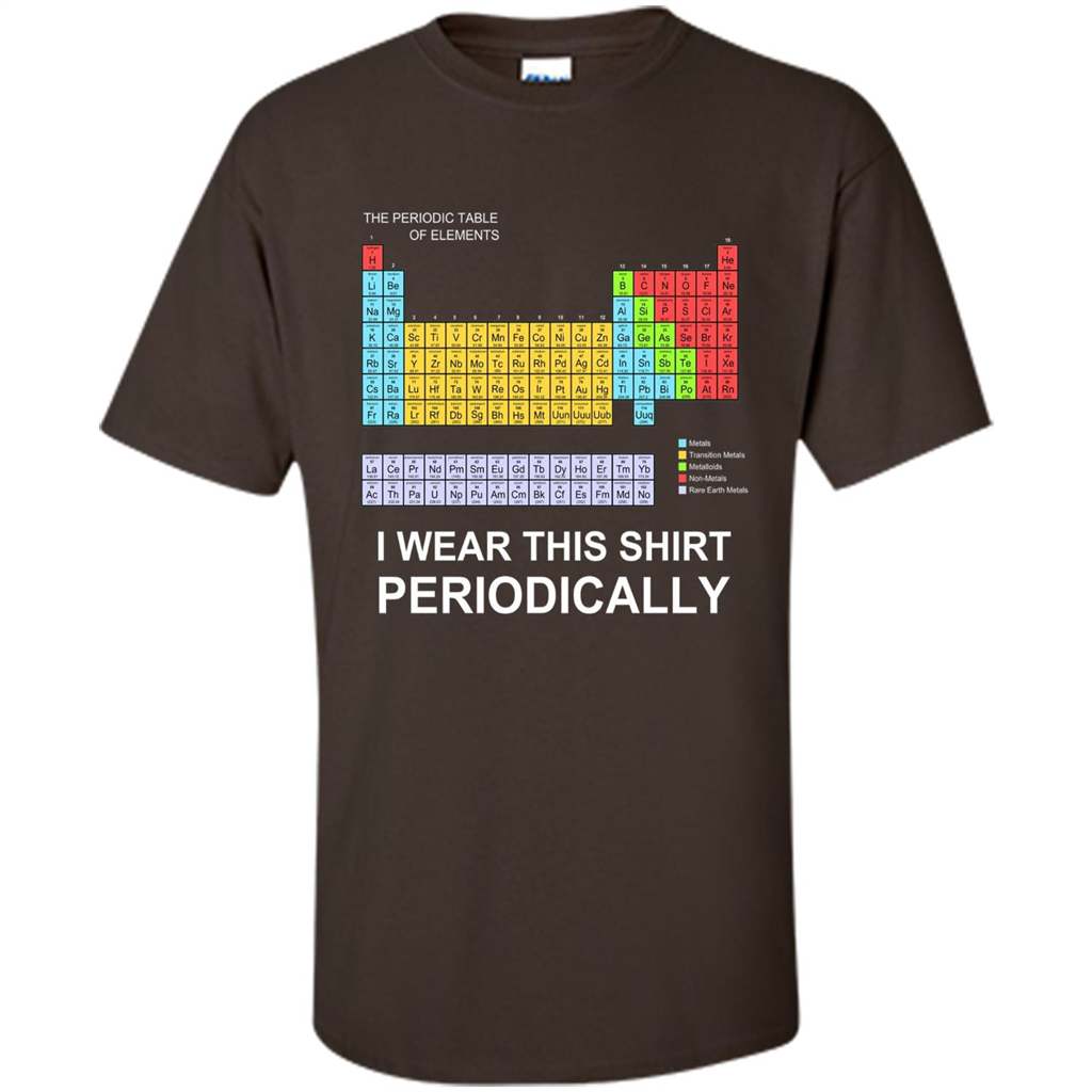 I Wear This Shirt Periodically T-shirt Dark Chocolate