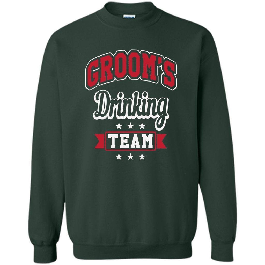Funny Groom's Drinking Team T-shirt Bachelor Party