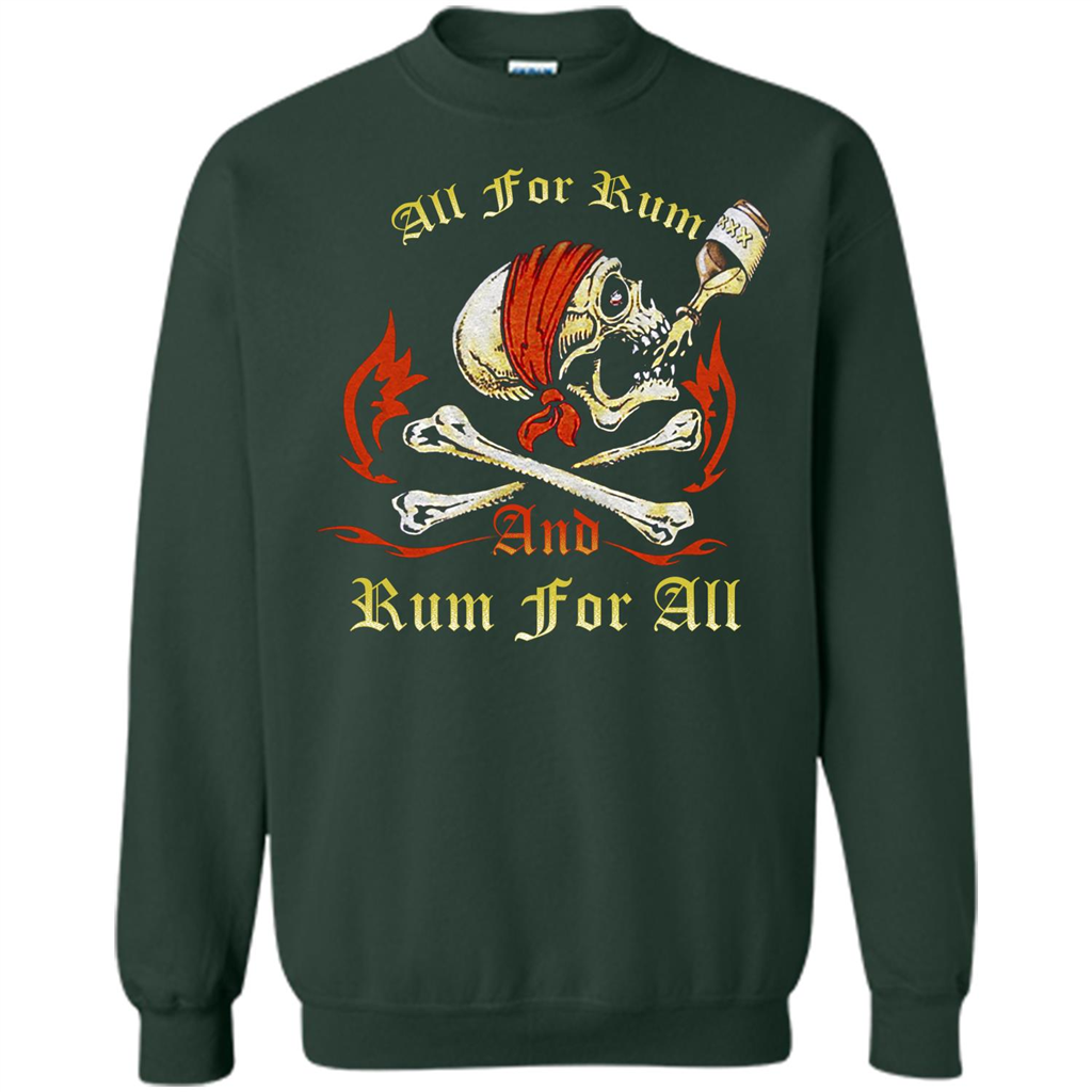 Rum T-shirt All for Rum And Rum For All T-shirt Forest Green