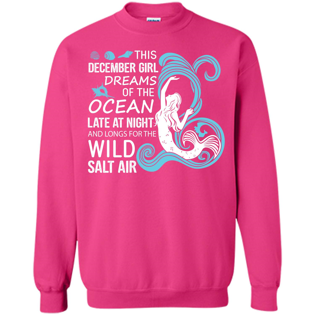 This December Girl Dreams Of The Ocean Late At Night T-shirt Heliconia