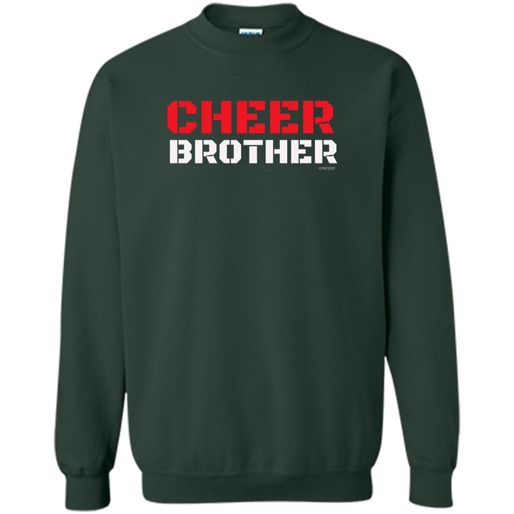 Cheer Brother T-Shirt for Brothers of Cheerleaders Forest Green