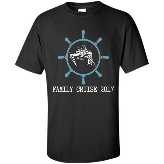 Family T-shirt Family Cruise 2017 Black