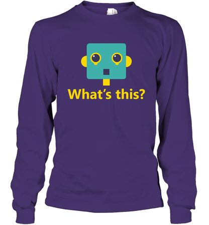 What's This Funny Robot Shirt Long Sleeve T-Shirt Long Sleeve T-Shirt Purple