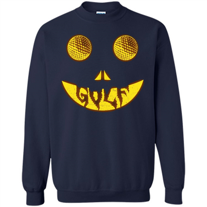Halloween Costume Golf Scary Face Halloween T-Shirt Navy