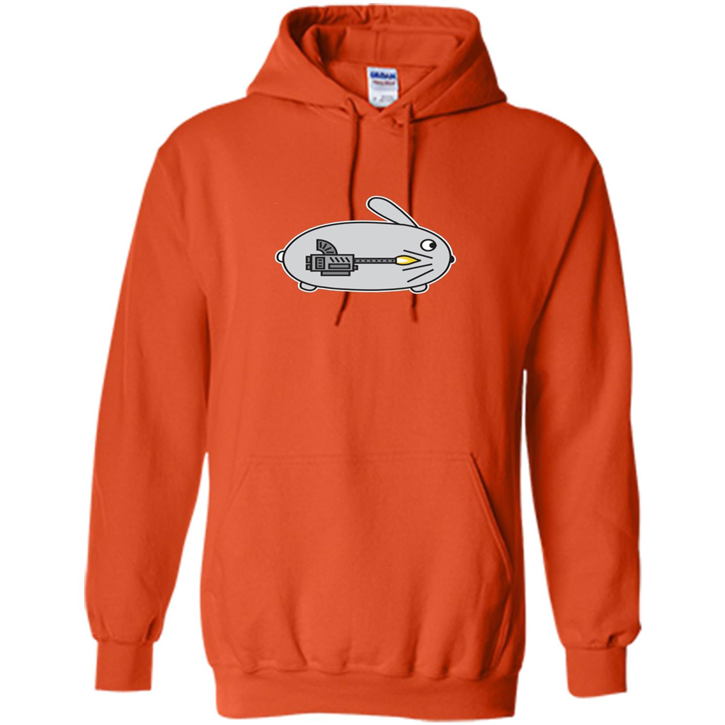 Bunny vs Dinosaur T-shirt Orange