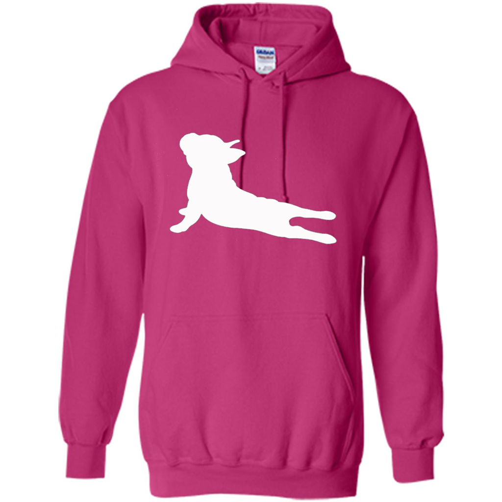 French Bulldog Yoga T-shirt Heliconia