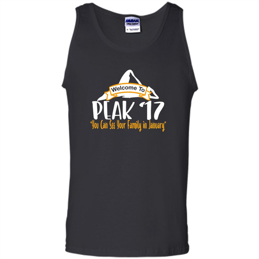 Welcome To Peak 17 You Can See Your Family in January T-shirt Black