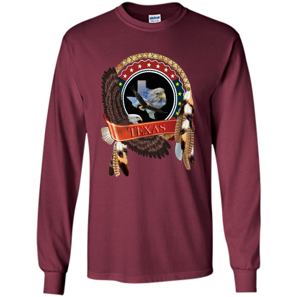 Dream Catcher Texas Art T-shirt Maroon