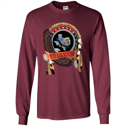 Dream Catcher Texas Art T-shirt Maroon