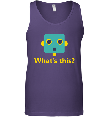 What's This Funny Robot Shirt Tank Top Tank Top Purple