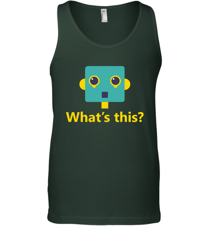 What's This Funny Robot Shirt Tank Top Tank Top Forest Green