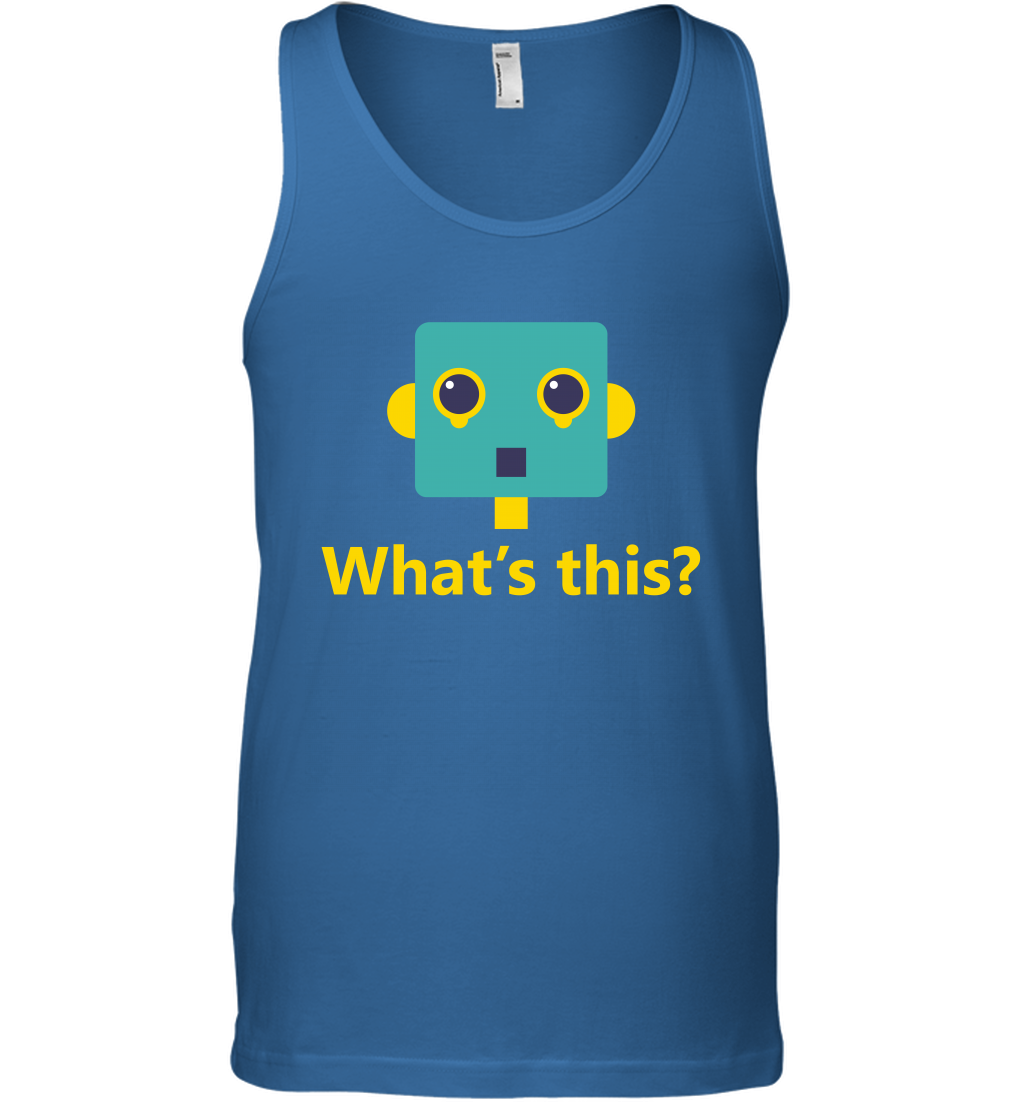 What's This Funny Robot Shirt Tank Top Tank Top Royal