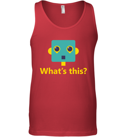 What's This Funny Robot Shirt Tank Top Tank Top Red