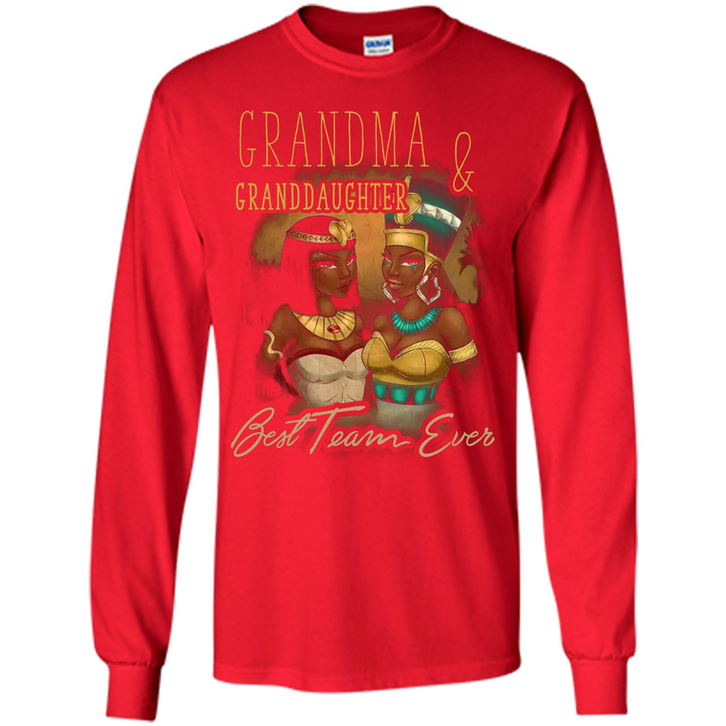 Family T-shirt Grandma Granddaughter Best Team Ever T-shirt
