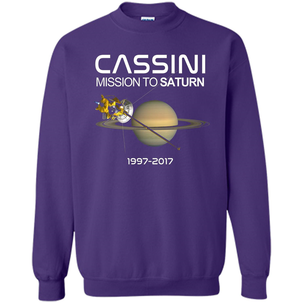 Cassini Mission to Saturn Space T-Shirt Orange