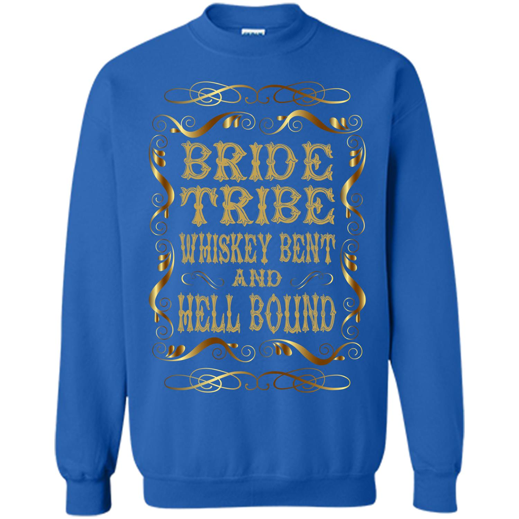 Bride Tribe Whiskey Bent and Hell Bound T-shirt Royal
