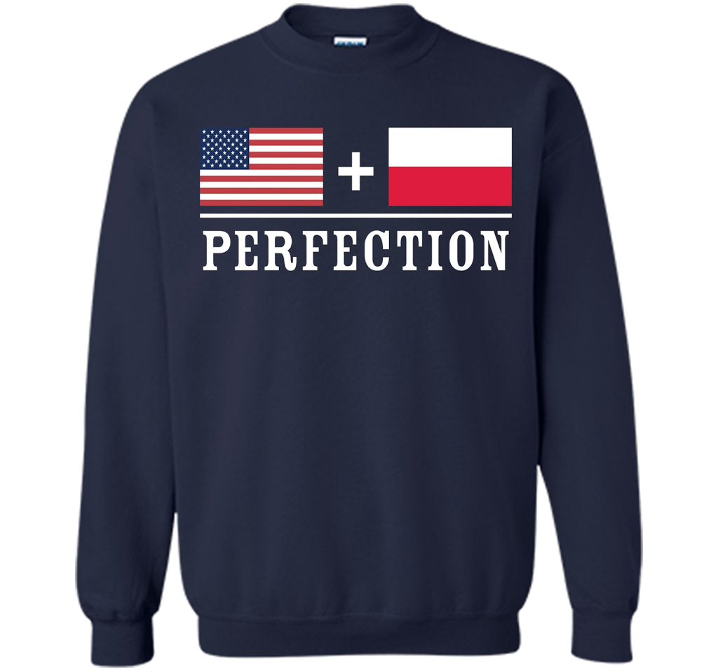 American + Polish = Perfection Flag T-Shirt shirt Navy