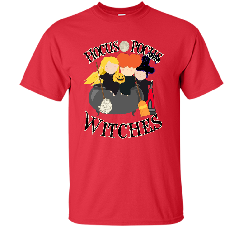 Hocus Pocus Witches Full Moon Cute Halloween October Shirt shirt Red