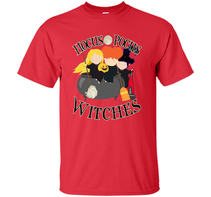 Hocus Pocus Witches Full Moon Cute Halloween October Shirt shirt Red
