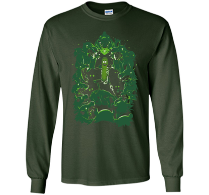 Pickle Rick Vs The Rats T-shirt Forest Green
