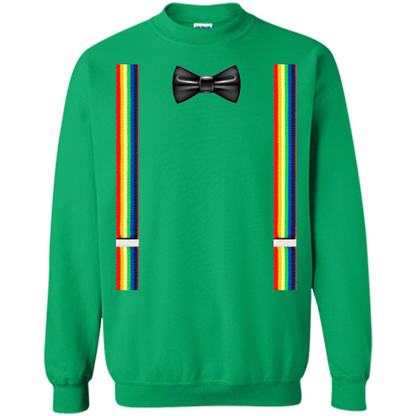Suspenders And Bowtie Clown Costume T-shirt Irish Green