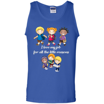 I Love My Job For All The Little Reasons T-shirt Teacher T-Shirt Royal