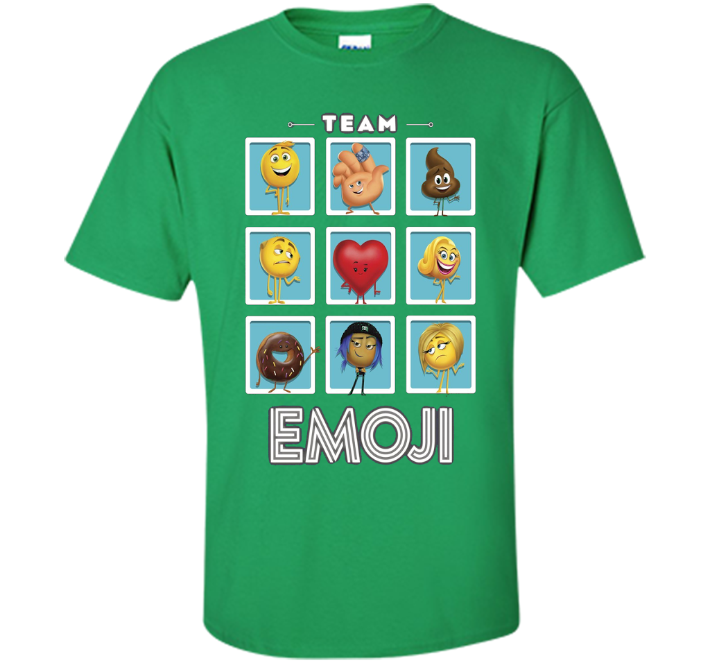 The Emoji Movie Team Emoji Panels Graphic T-Shirt shirt Irish Green