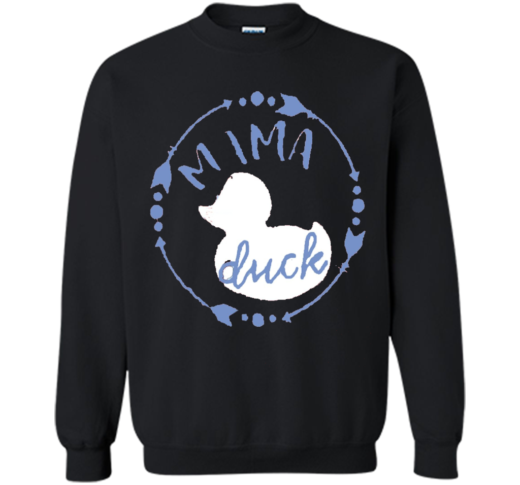 Women's Mama Duck TShirt, Mama Duck Plaid Shirt, Matching Fa shirt Black