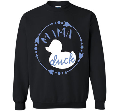 Women's Mama Duck TShirt, Mama Duck Plaid Shirt, Matching Fa shirt Black