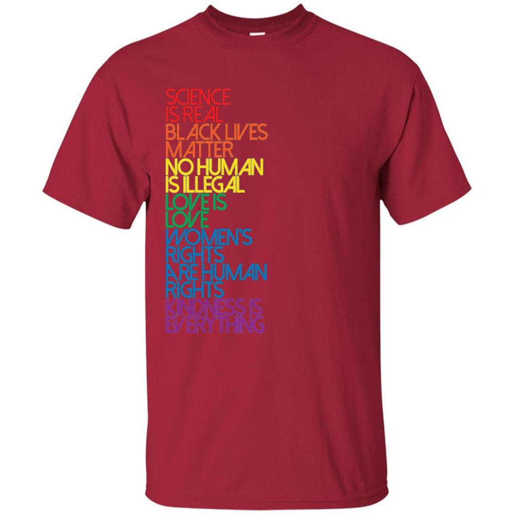 Science Is Real Black Lives Matter T-shirt Cardinal