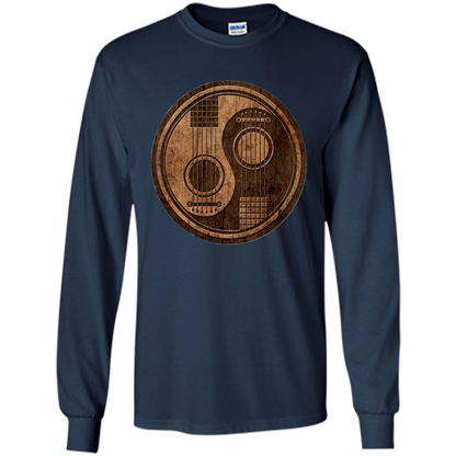 Best gift for Guitar T-shirt Guitar Ying-Yang Gift Navy