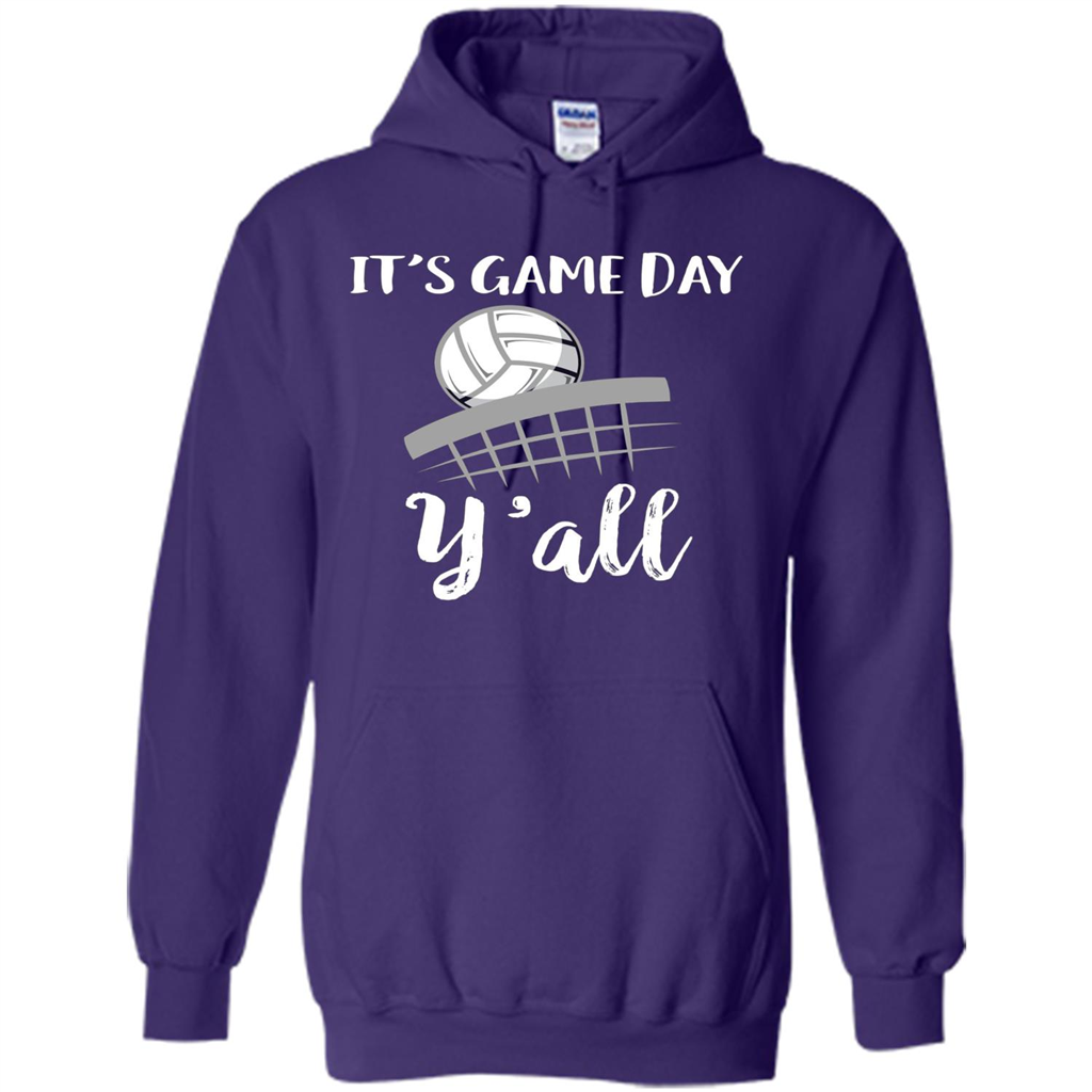 Volleyball Lovers T-shirt It's Game Day Y'all Tshirt Purple