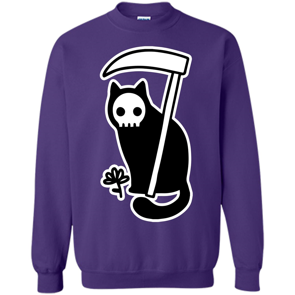 Cat Grimm Reaper T-shirt Purple