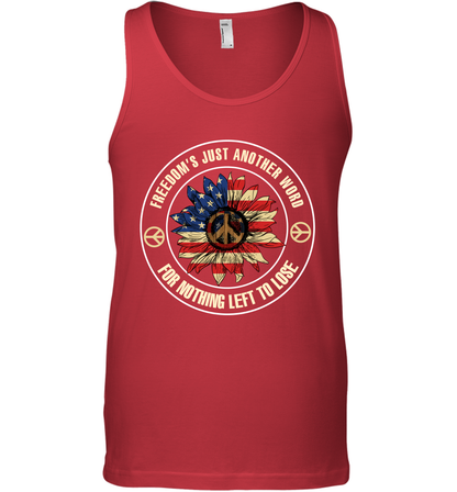 Freedom Hust Another Word For Nothing Left To Lose Shirt Tank Top Red
