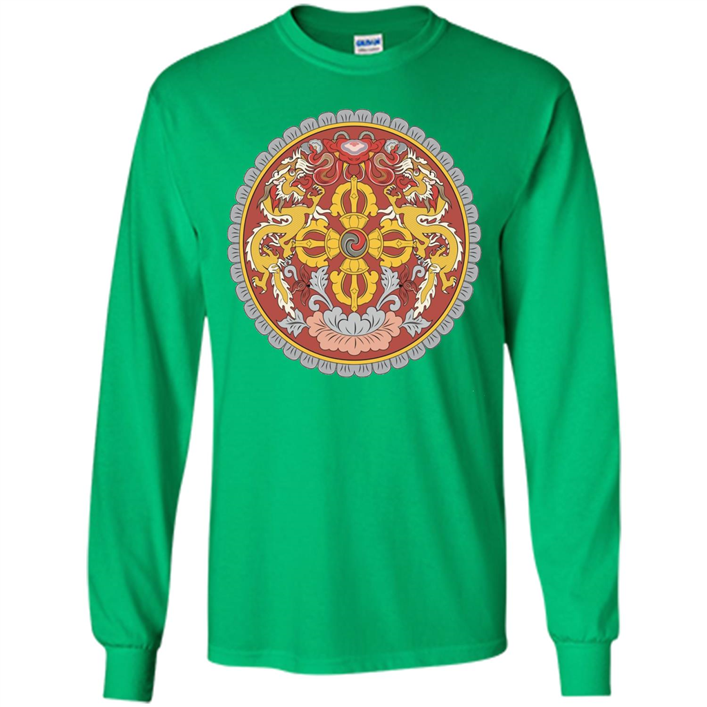 Emblem Of Bhutan T-shirt Irish Green