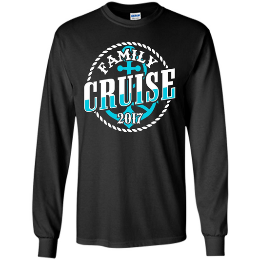 Family Cruise 2017 T-shirt Summer Vacation T-shirt Black