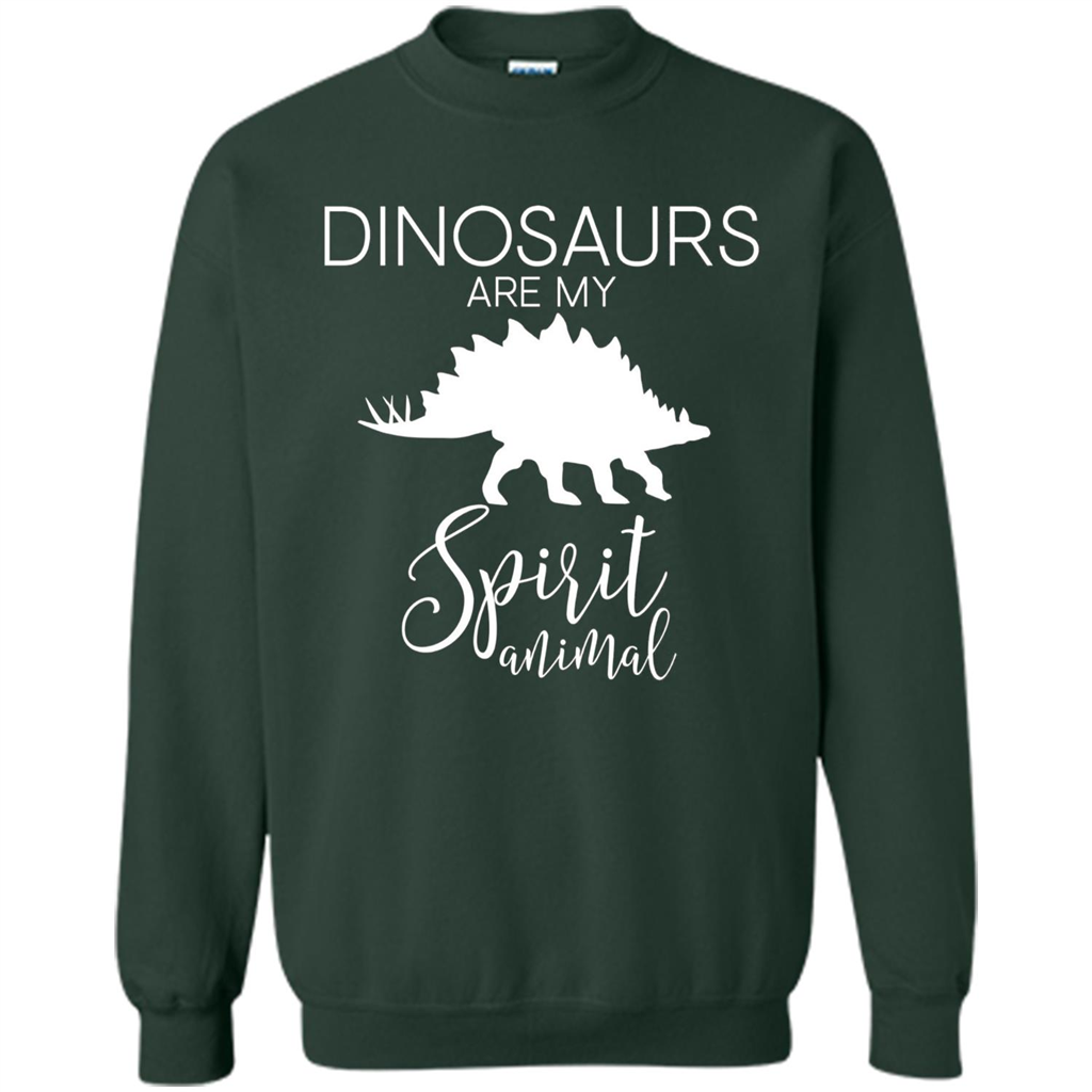 Dinosaur T-Shirt Dinosaurs Are My Spirit Animal Forest Green